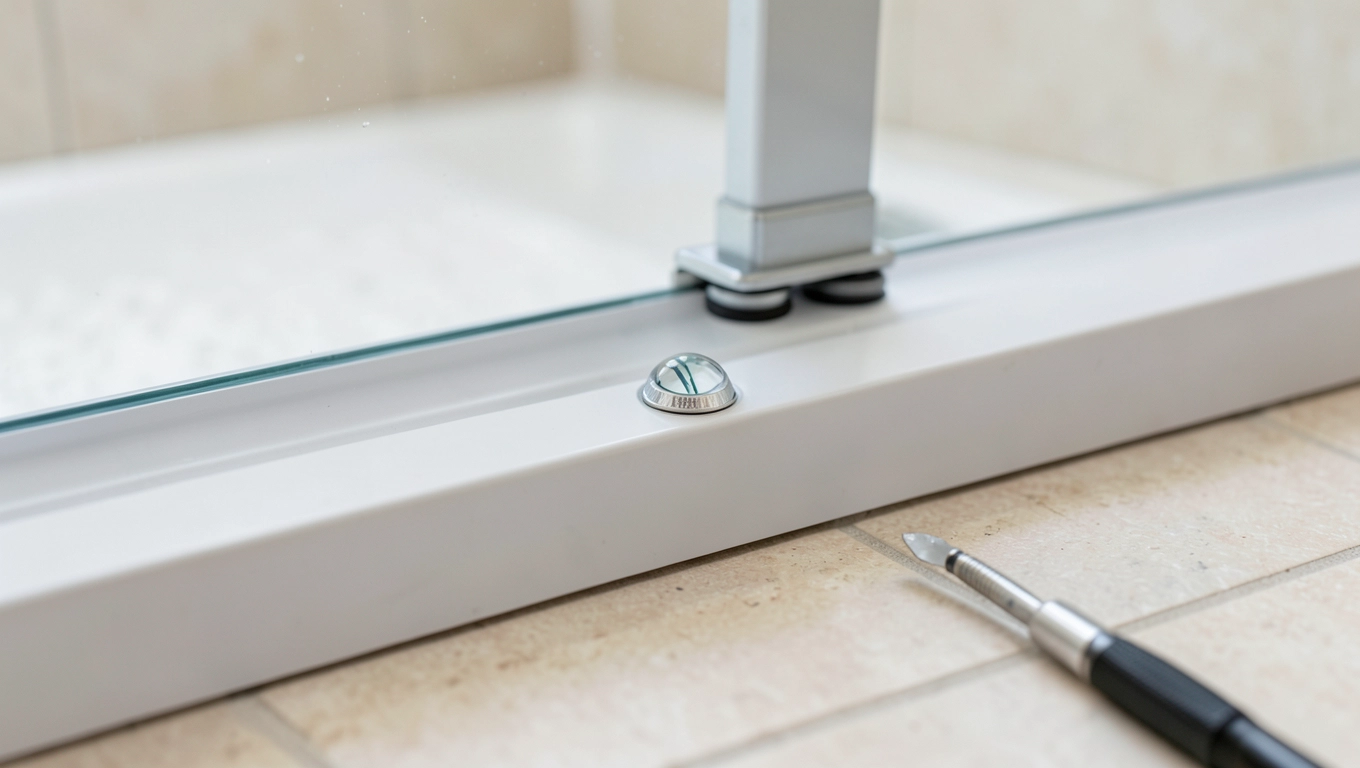 Regulacja dolnych rolek i poziomu drzwi