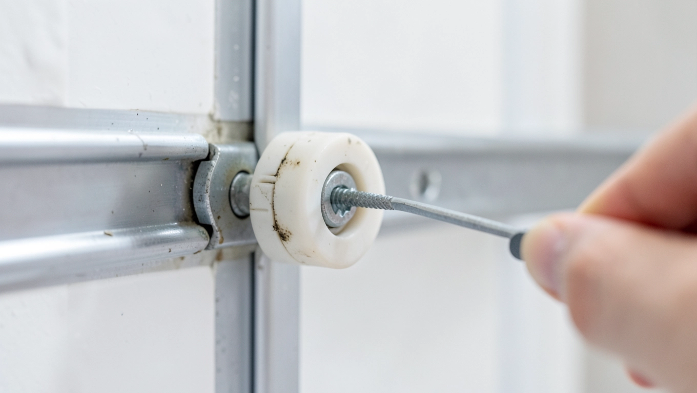 regulacja rolek drzwi kabiny prysznicowej