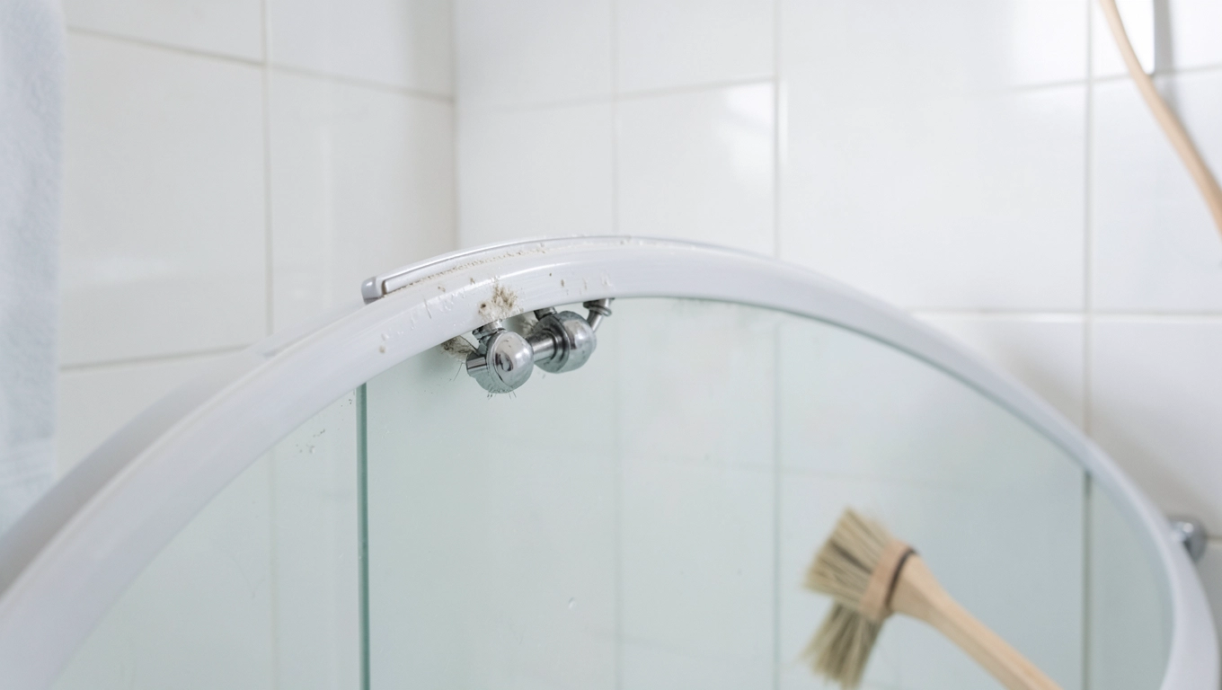 Regulacja rolek drzwi prysznicowych w kabinie półokrągłej