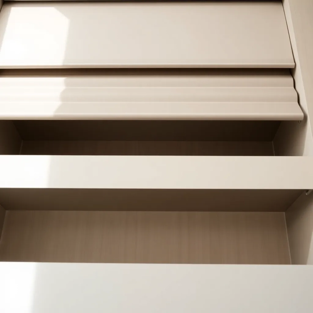 Rolety zamiast drzwi do szafy