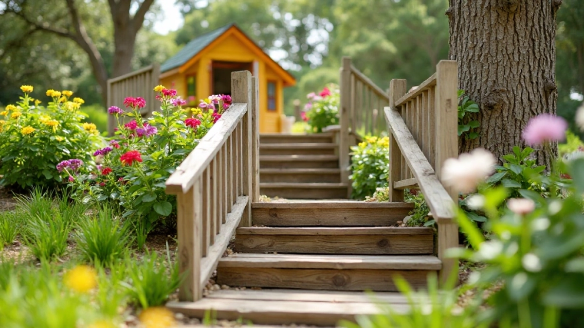 Schody do domku dla dzieci