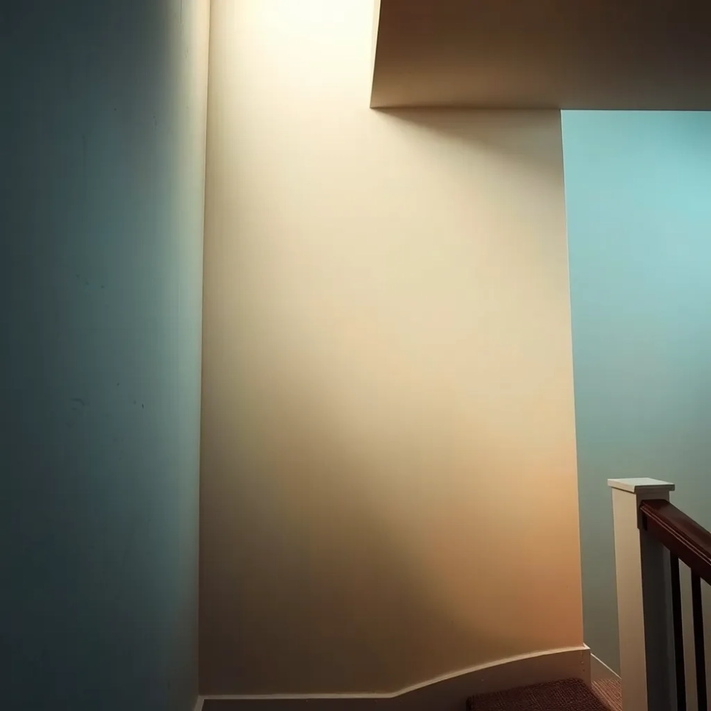 Ścianą między mieszkaniem a klatka schodowa