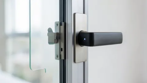 blokada do drzwi szklanych