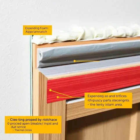 Ciepły montaż drzwi zewnętrznych