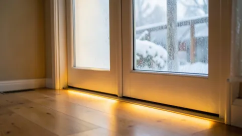 ciepły próg pod drzwi balkonowe