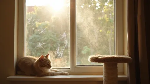 co zrobić żeby koty nie wchodziły na parapet