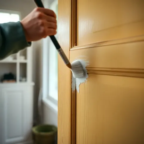 Czym pomalować drzwi z okleiny