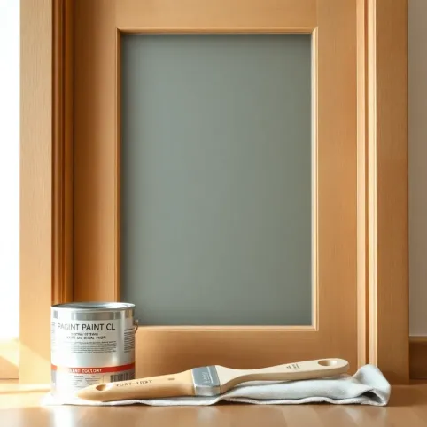 Czym pomalować szybę w drzwiach