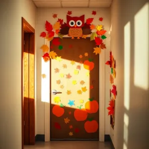 Dekoracja drzwi w szkole