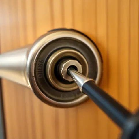 Demontaż klamki w drzwiach