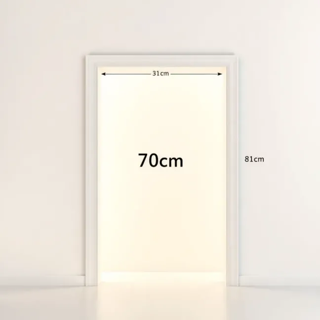 Drzwi 70 cm jaki otwór