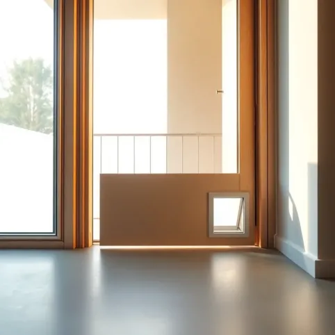 Drzwi balkonowe z wejściem dla kota