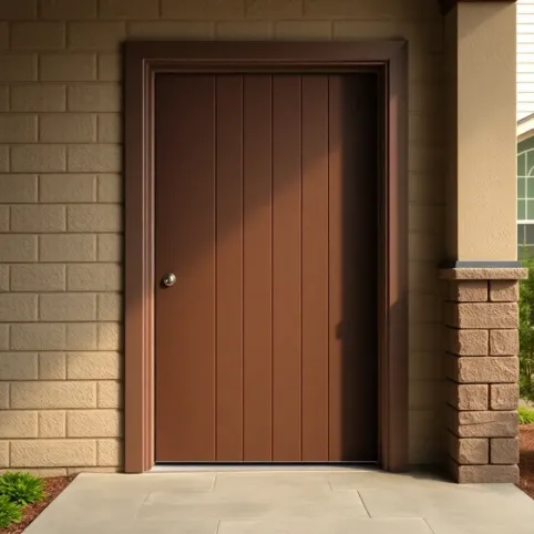 Drzwi do kotłowni w domu jednorodzinnym