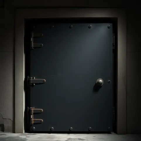 Drzwi do kotłowni z ościeżnica