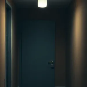 Drzwi do piwnicy w bloku