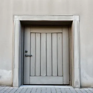 Drzwi do piwnicy z ościeżnicą