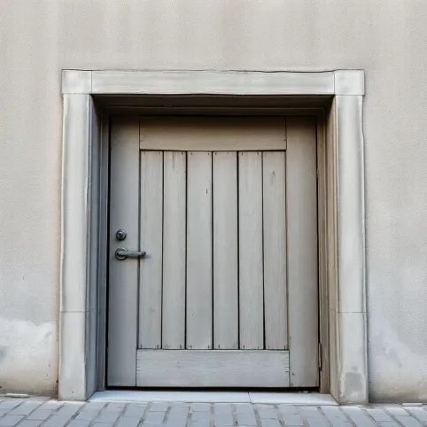 Drzwi do piwnicy z ościeżnicą