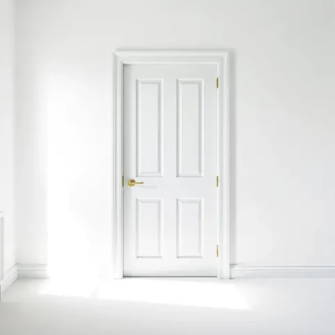 Drzwi do sypialni białe