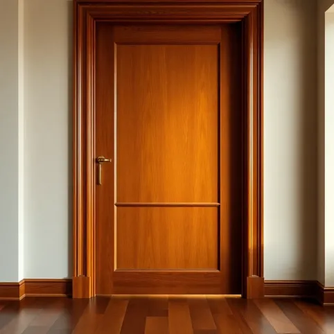 Drzwi drewniane wewnętrzne z szybą