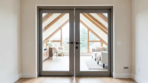 drzwi dwuskrzydlowe szklane