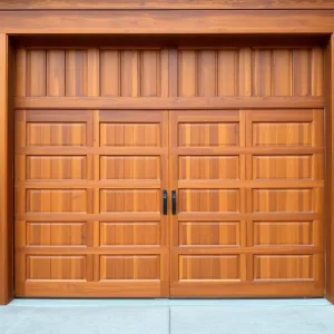 Drzwi garażowe drewniane cena