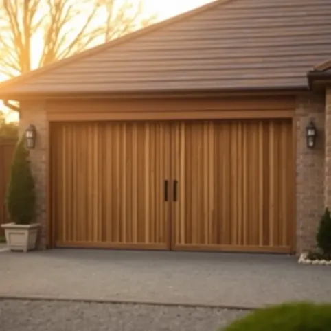 Drzwi garażowe drewniane na wymiar