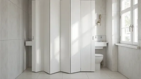 drzwi harmonijkowe do łazienki