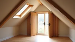 Drzwi harmonijkowe pod skosem