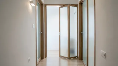 drzwi harmonijkowe z szybkami