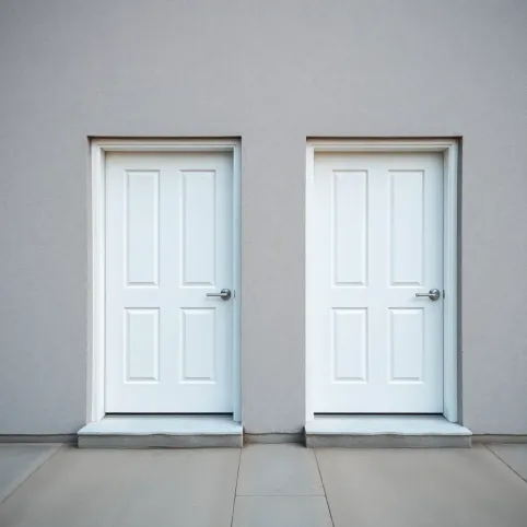 Drzwi lewe prawe na zewnątrz