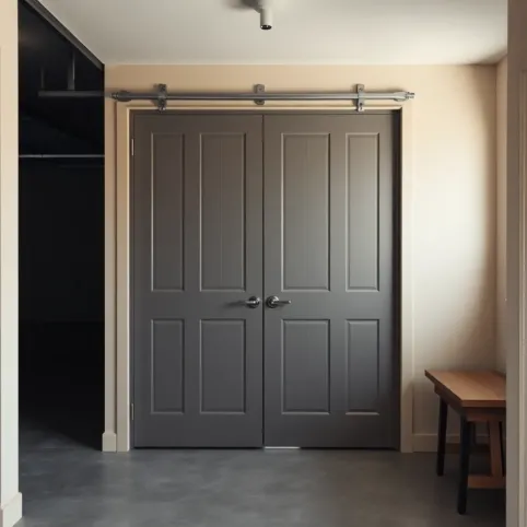 Drzwi między garażem a wiatrołapem