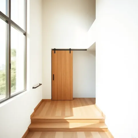 Drzwi przesuwne na schodach