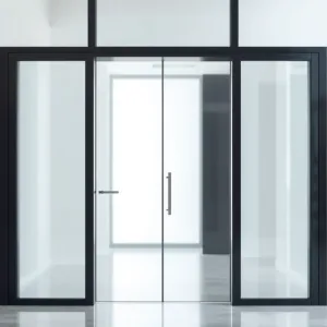 Drzwi szklane do wiatrołapu