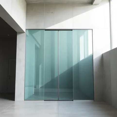 Drzwi szklane przesuwne do sufitu