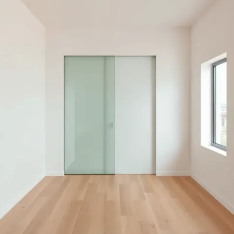 Drzwi szklane przesuwne w kasecie