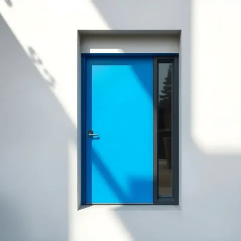 drzwi w innym kolorze niż okna