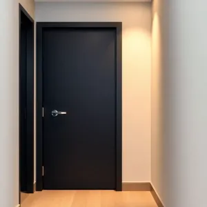 Drzwi wejściowe do mieszkania w bloku