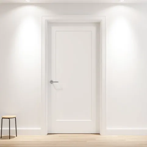 Drzwi wewnętrzne białe 90 z ościeżnicą