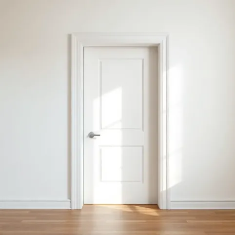 drzwi wewnętrzne białe z ościeżnicą