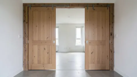 drzwi wewnętrzne loftowe drewniane