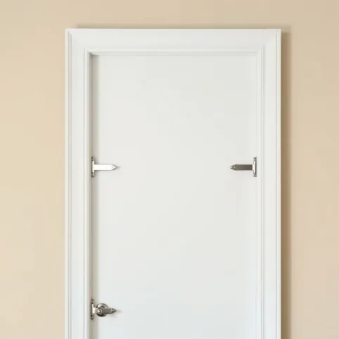 drzwi wewnętrzne na dwa zawiasy