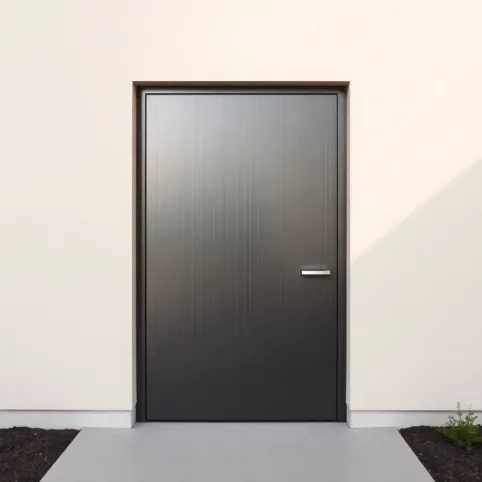 Drzwi zewnętrzne do kotłowni ocieplane