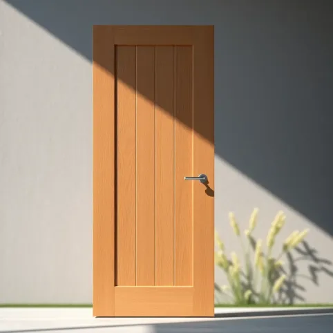 Drzwi zewnętrzne okleiną czy lakier