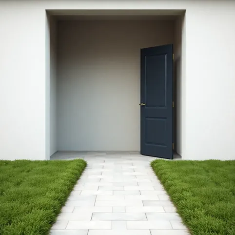 Drzwi zewnętrzne prawe otwierane do środka