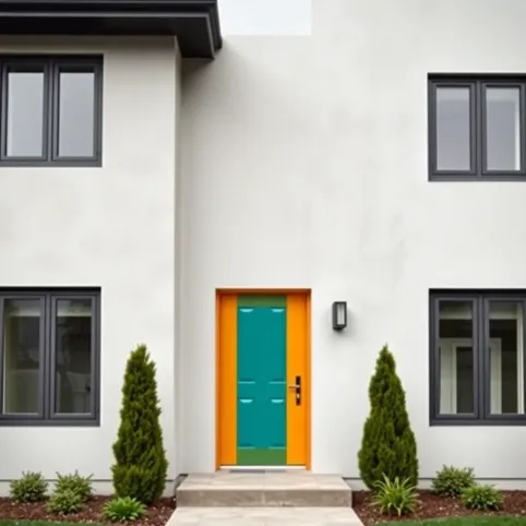 Drzwi zewnętrzne w innym kolorze niż okna
