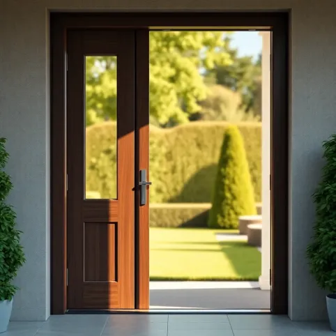 Drzwi zewnętrzne z dostawką 140