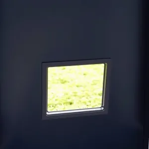 Drzwi zewnętrzne z klapka dla psa