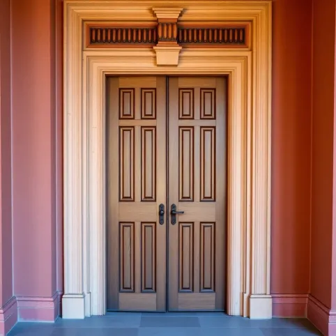 Drzwi zewnętrzne z lamelami