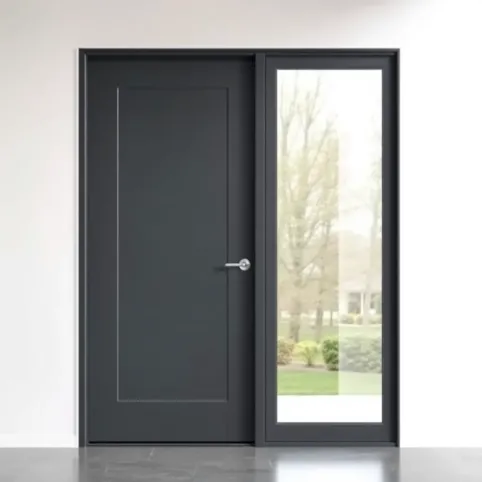 Drzwi zewnętrzne z naświetlem bocznym