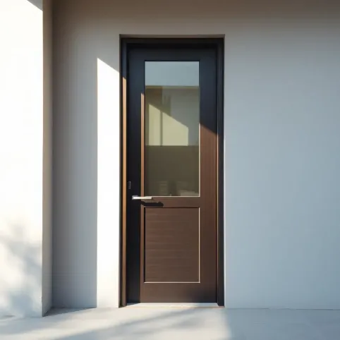 drzwi zewnętrzne z szybą